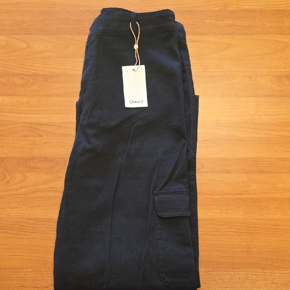 Quince Black Utility Pants